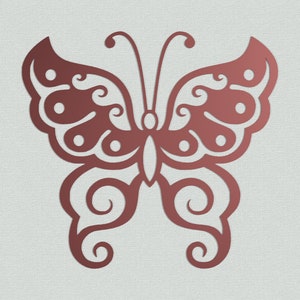 DXF EPS cnc FILES to cut plasma laser clipart butterfly