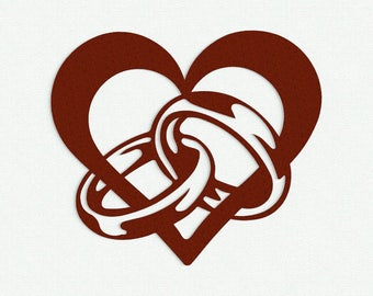 DXF EPS cnc FILES to cut plasma laser clipart wedding heart