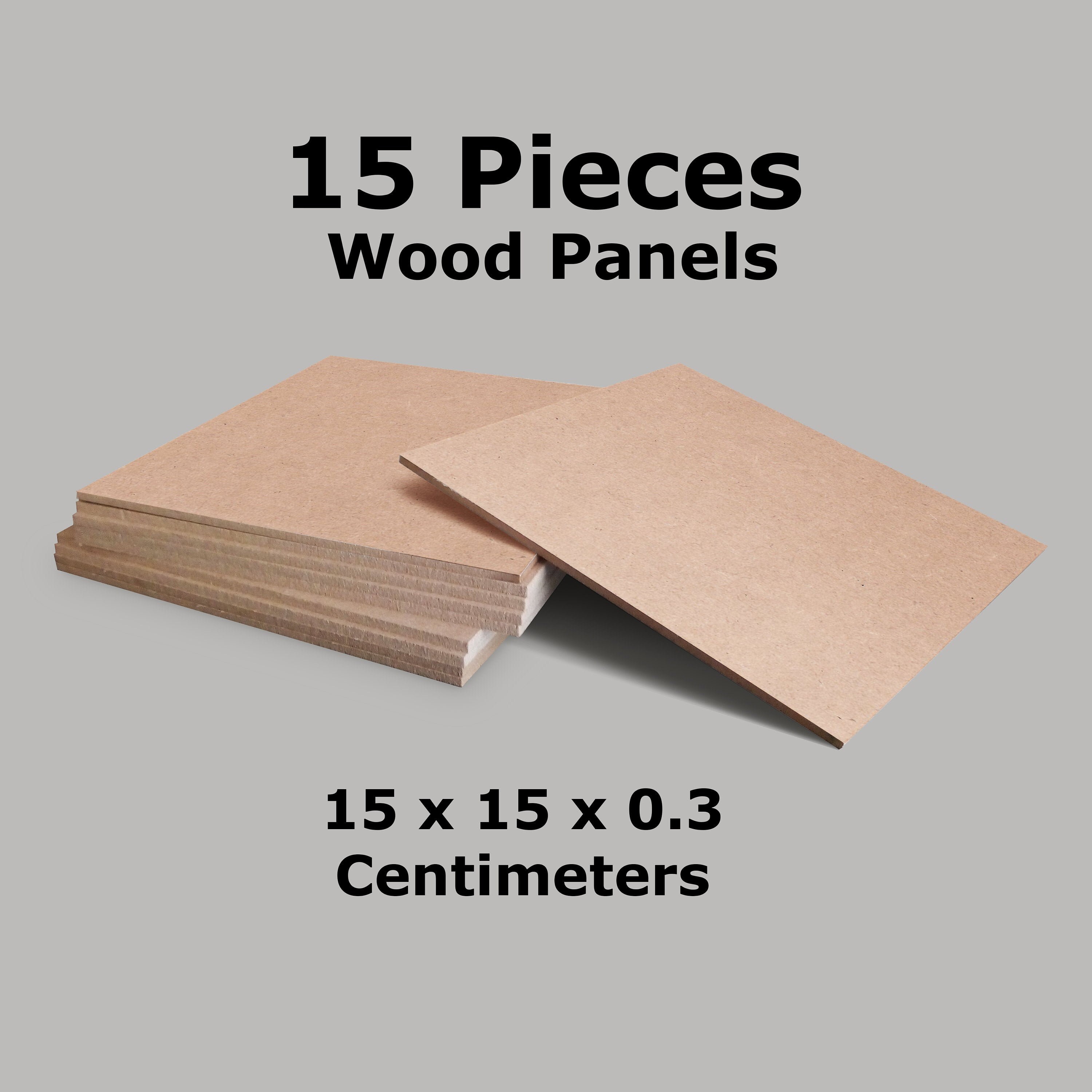 Art Boards Wood Panels 15x15 cm Set of 15 Etsy