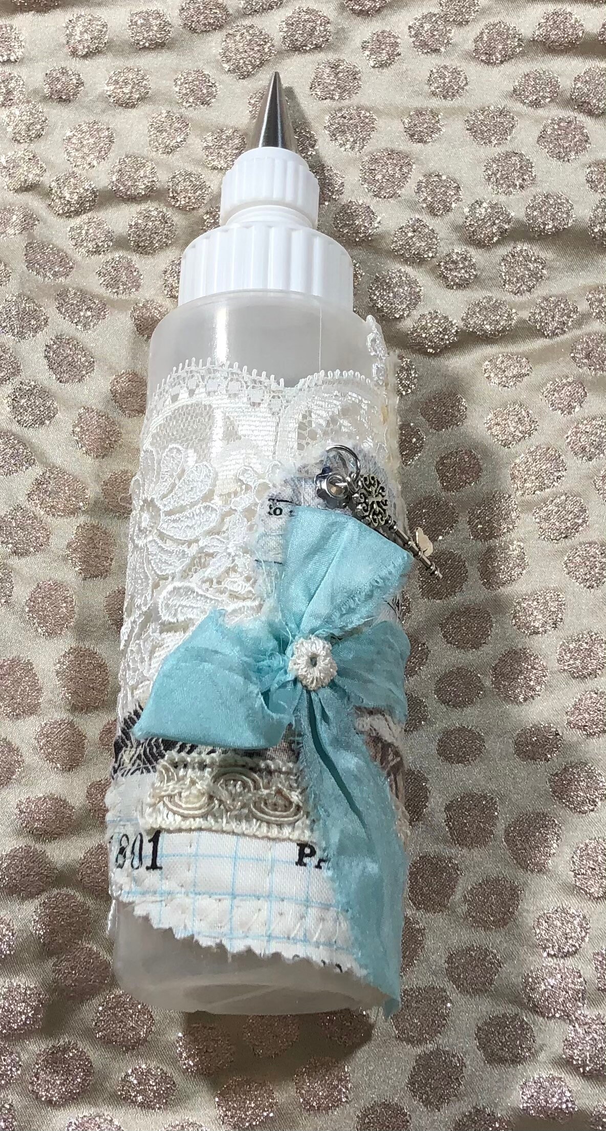 Pretty Glue Bottle Handmade Glue Bottle (F)