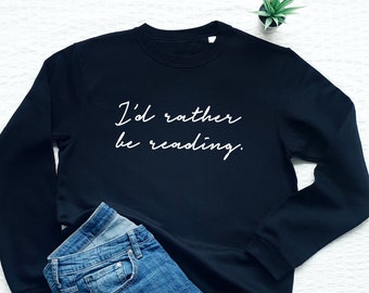 Ich lese lieber Sweatshirt, Buchliebhaber, Leseratte Geschenk, lustiger introvertierter Pullover