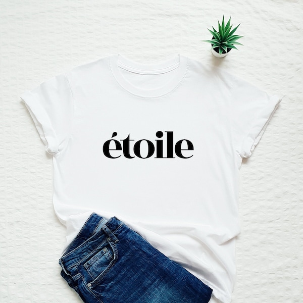 Etoile Shirt, französisches Tshirt, Étoile, Stern, französisches Mode-T-Shirt