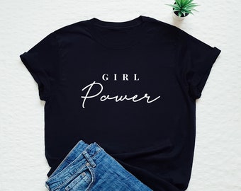 Mädchen-Power-Shirt, feministische, grl pwr T-shirt, Feminismus, Geschenk für Sie