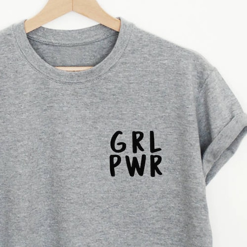 funny feminist shirt girl power shirt grl pwr pocket shirt woman up shirt grl pwr tee grl pwr female shirt girl power pocket tshirt