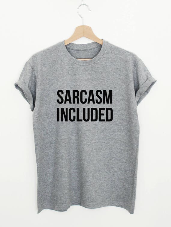 sarcasm t shirt women's