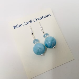 Larimar Earrings, Larimar Jewelry, Earrings