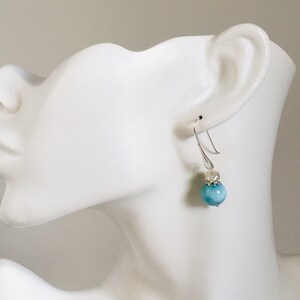 Larimar, Larimar Earrings, Larimar jewelry, Long dangly earrings, Gemstone earrings