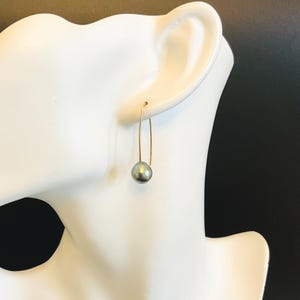 Tahitian Pearl Earrings, Cultured Tahitian Pearl Earrings, Tahitian Pearl Jewelry