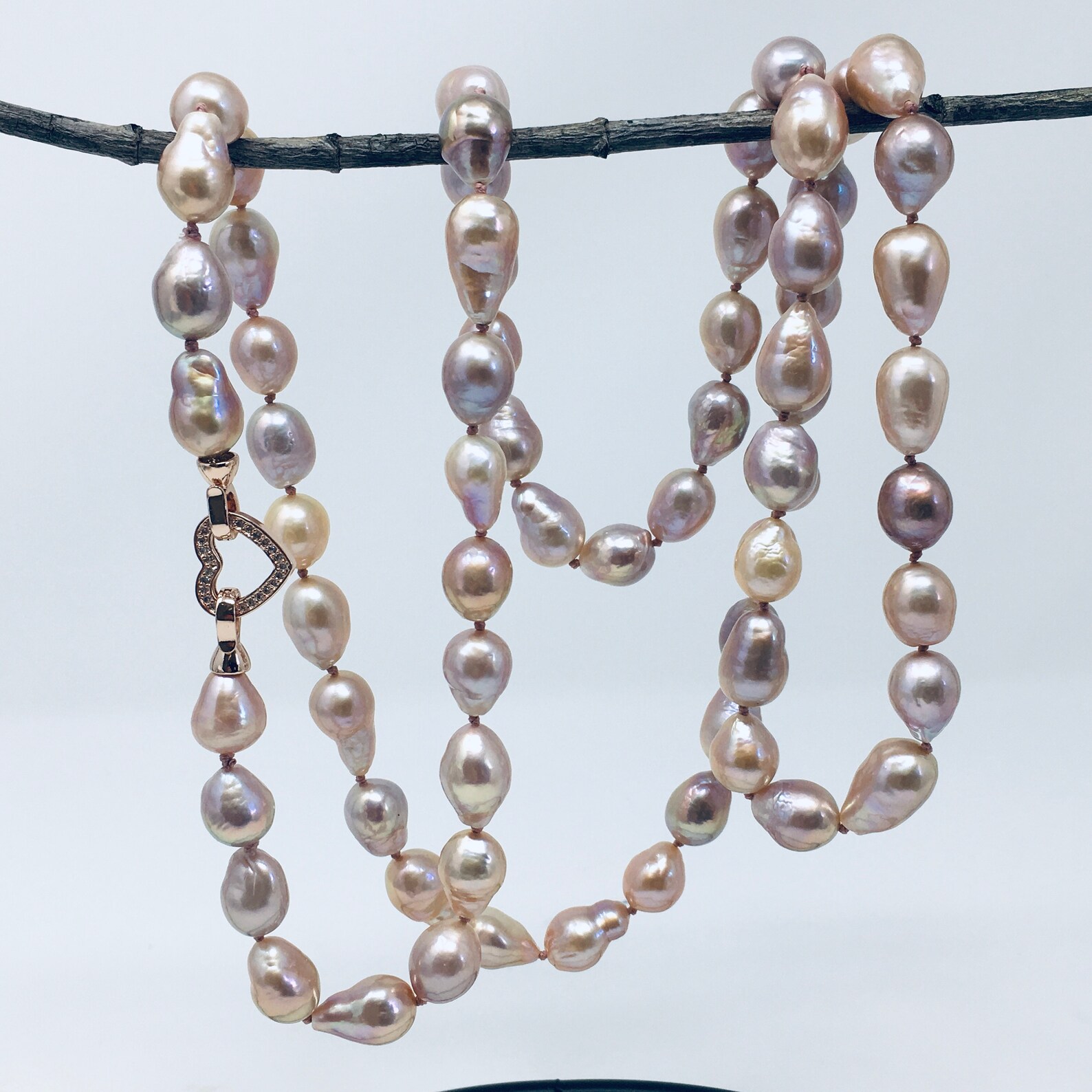 Freshwater Pearl Long strand Necklace Long Pearl Necklace Etsy