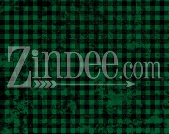 Buffalo Plaid Green Grunge Printed vinyl Pattern Vinyl HEAT TRANSFER or ADHESIVE, Printed Vinyl Printed HTv