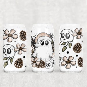 Winter Ghost UV DTF Can Wrap - Waterproof - Easy and Ready to Apply - NO Heat needed