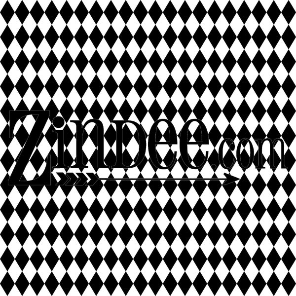 Black and White Harlequin Pattern Printed vinyl Pattern Vinyl HEAT TRANSFER or ADHESIVE, Printed Vinyl Printed HTv