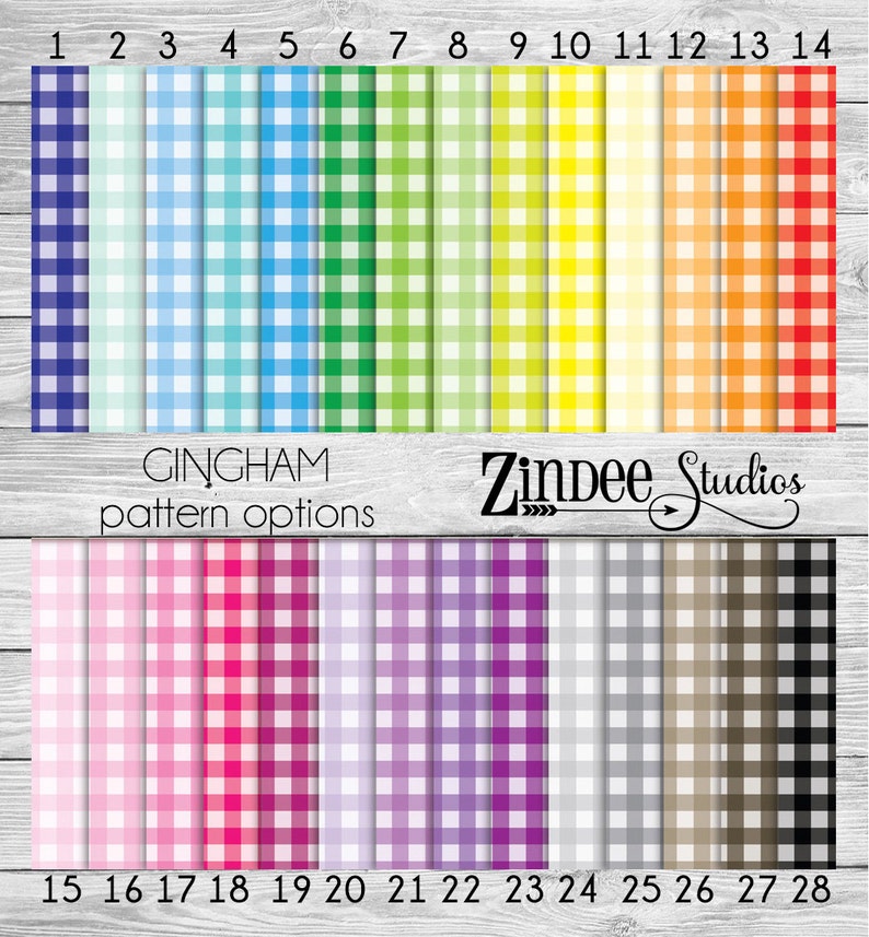 Gingham Pattern Vinyl HEAT TRANSFER or ADHESIVE, printed vinyl printed HTv printed adhesive vinyl permanent bild 1