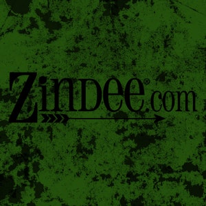 May include: A green textured background with the text "Zindee.com" in black with an arrow pointing to the right.