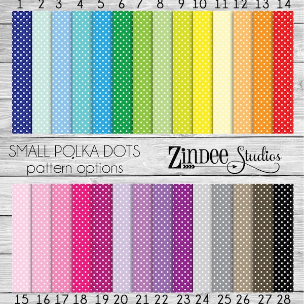 Small Polka Dots Pattern Vinyl HEAT TRANSFER or ADHESIVE, printed vinyl printed HTv printed adhesive vinyl permanent