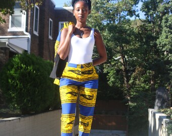 Ankara African Clothing African Trousers African Print Pants African Fashion Women's Clothing African Fabric Pants Work Pants- Makeda Pants
