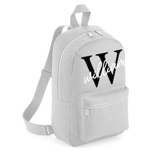 Nom personnalisé Sac à dos initial avec n’importe quel nom - Filles Garçons Enfants Enfants Sac à dos préscolaire Sac à dos Retour au sac d’école - #MB6