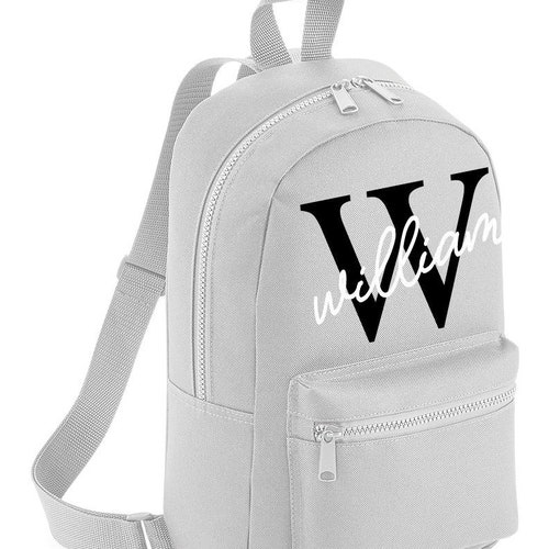 Personalised Name Initial Backpack With ANY NAME Girls Boys Etsy UK