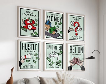Board Game Motivational Inspirational Quote Wall Art Print Picture Poster Board Game Home Decor, Modern Art Decor Gallery Wall