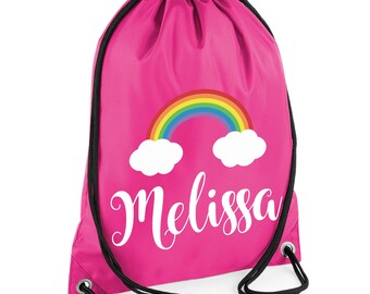 Gym Personalised Kids Sonic Drawstring Bag School PE Swimming Picnic