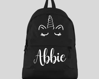 Personalised Crown Kids Backpack Any Name Boys Girls Unisex PE School Bag #MBP2