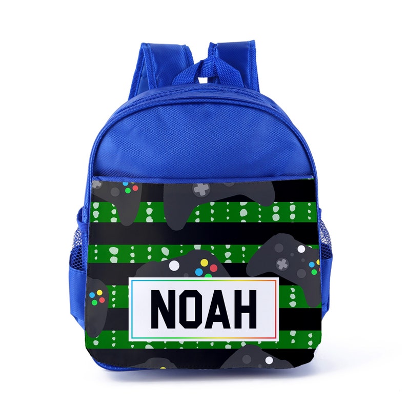 Personalised Name Football Rucksack Backpack Back to School Bag Sports Boys