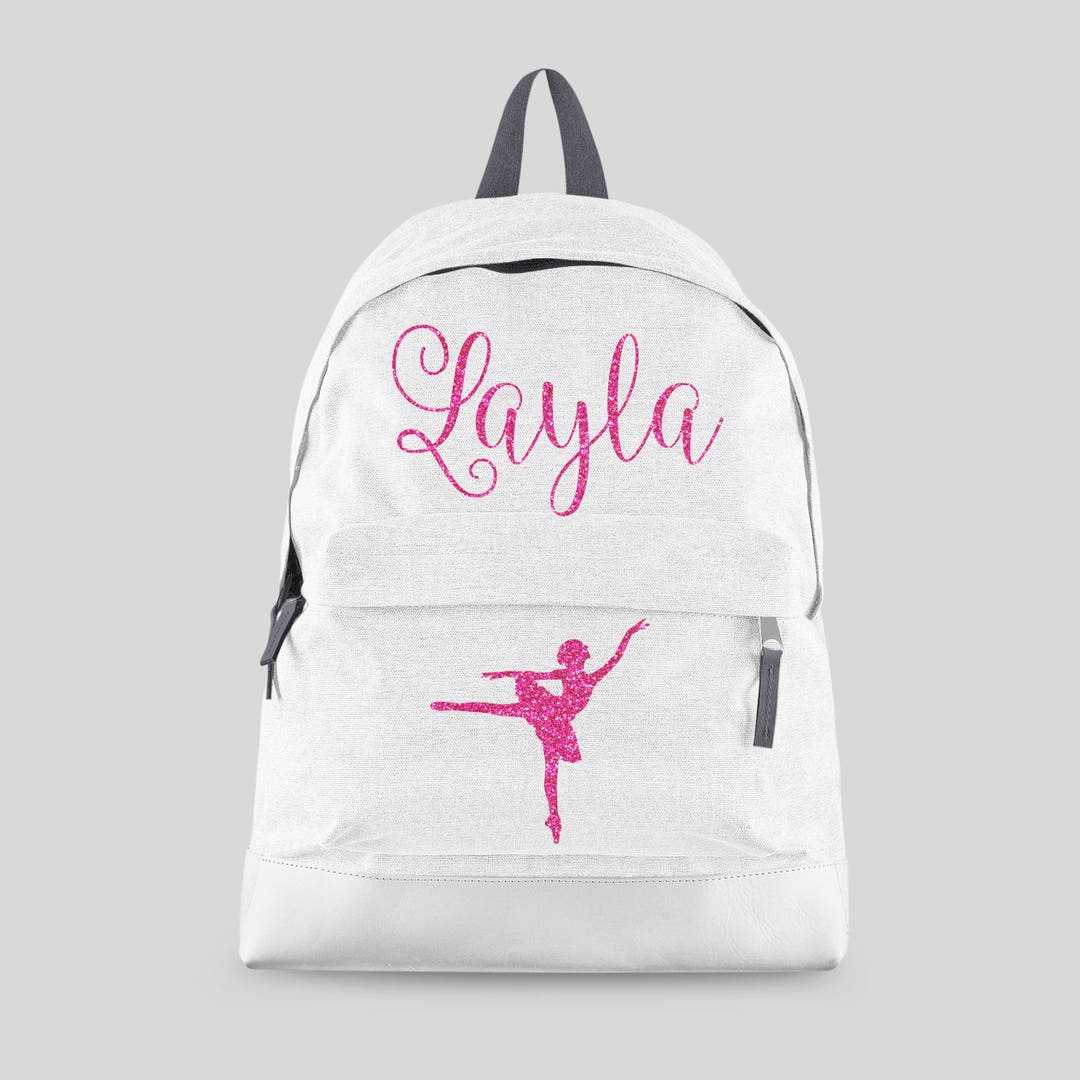 Personalised Ballet Backpack With ANY NAME in Glitter Kids - Etsy UK