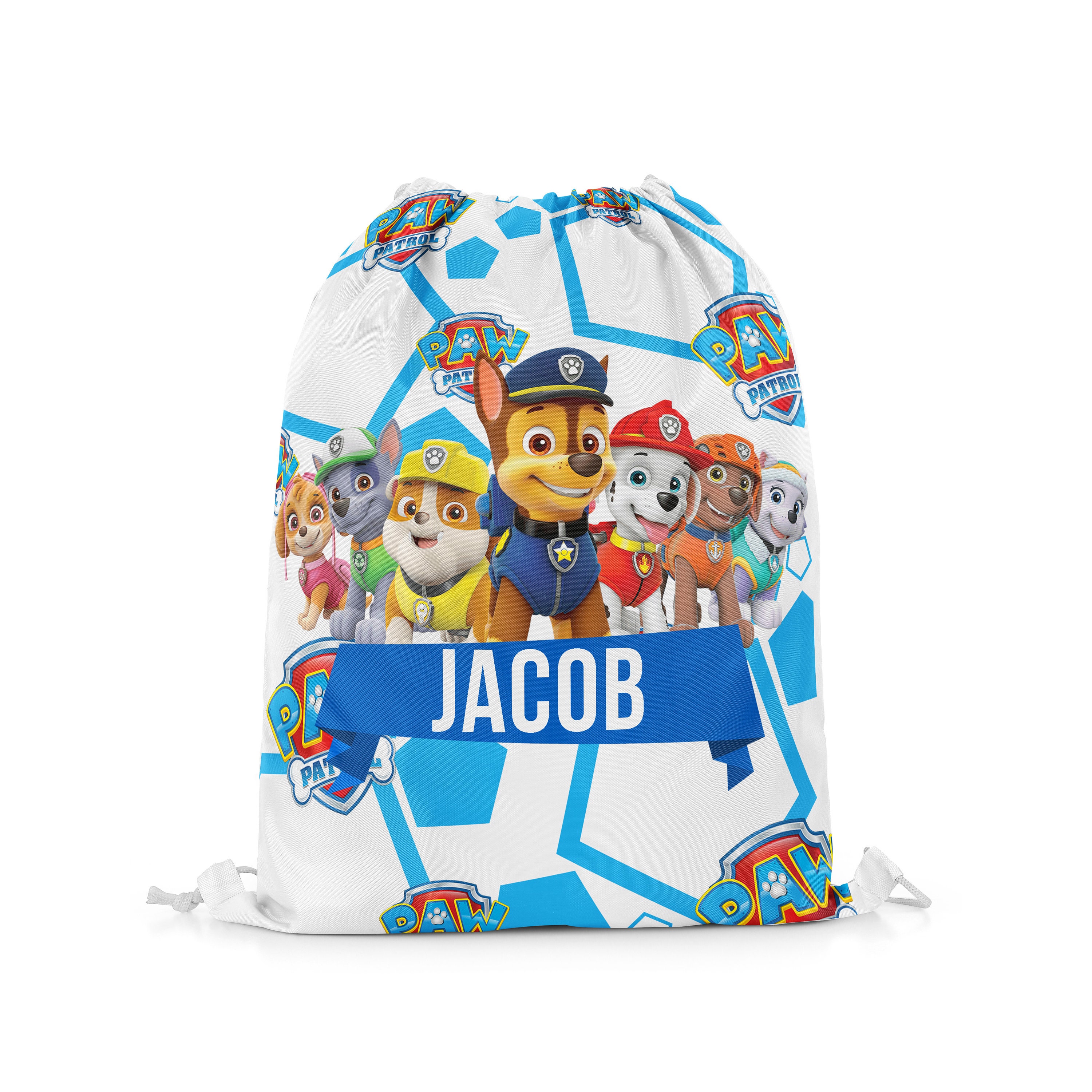 personalised drawstring pe bag