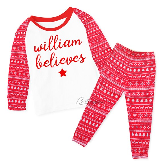 Personalised i believe pyjamas sales