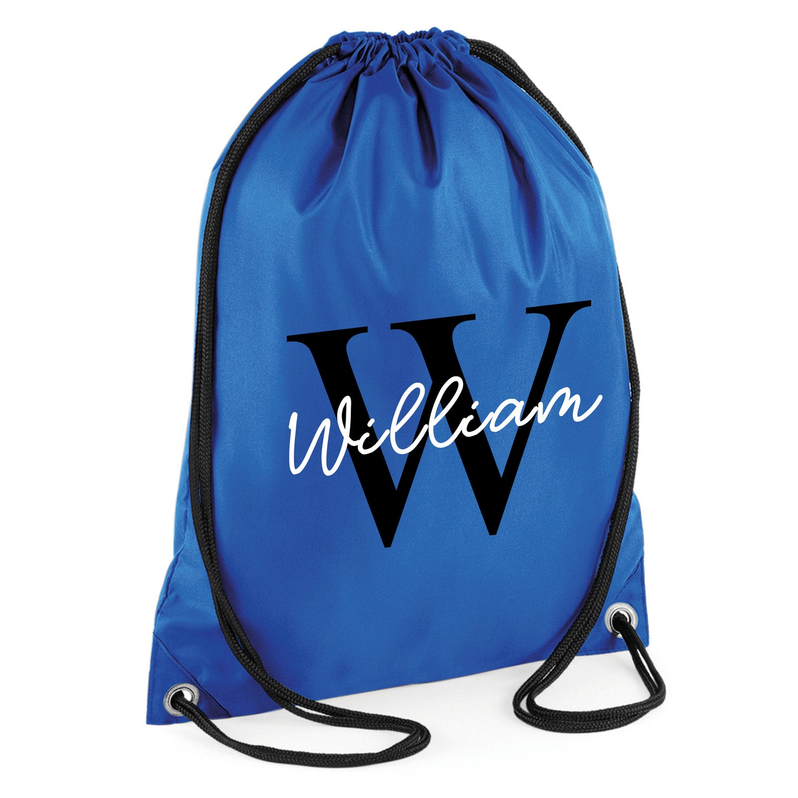 Personalised Name Initial Drawstring Bag Boys Girls PE Bag Etsy