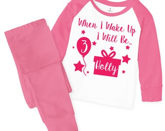 Personalisierter Pyjama, Personalisierter Pyjama, Kinder Pyjama, Kinder pyjamas, Geschenk für Kinder, Rosa Blau Loungewear Loungesuit 136