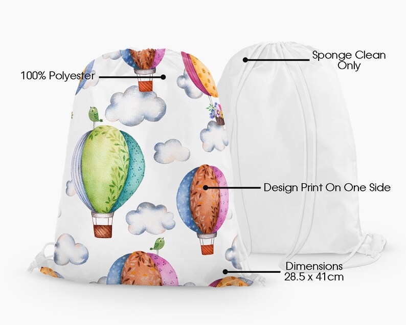 Personalised Car Drawstring Bag Boys Kids PE Bag Swimming School Bag Sports Bag Lunch Football Bag #28