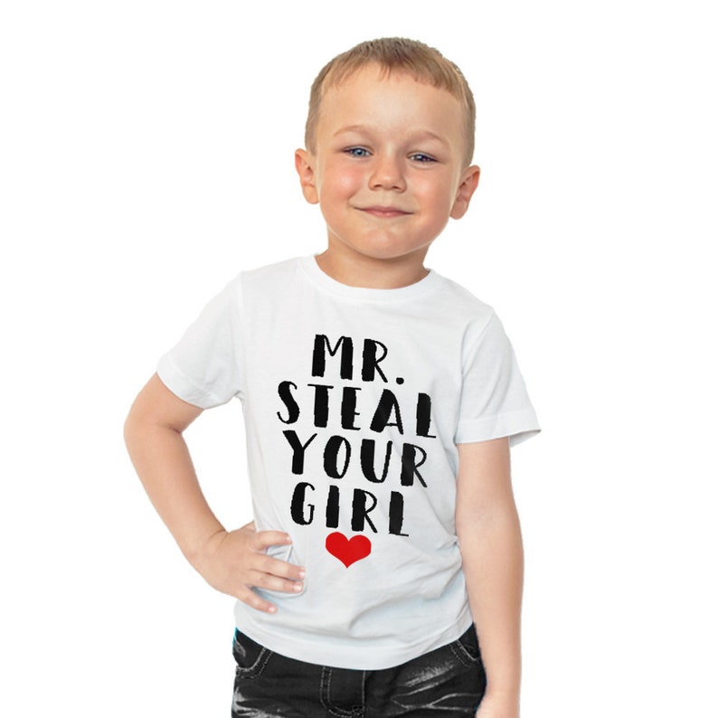 Valentine/'s Day Toddler Tee Infant Shirt Mr Steal Your Girl Toddler Tshirt Boys
