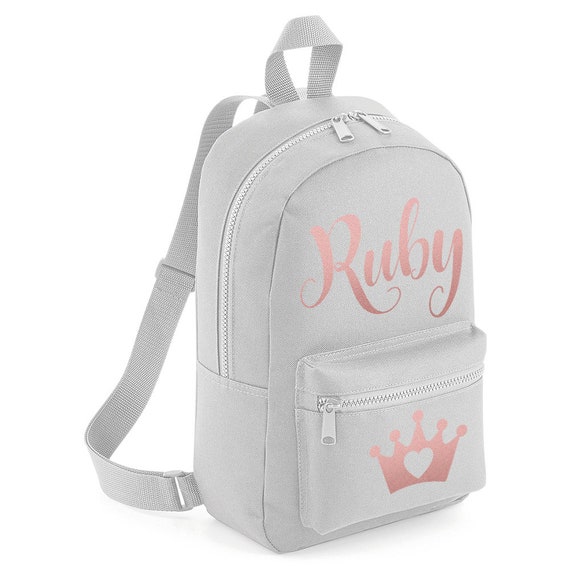 rose gold small backpack