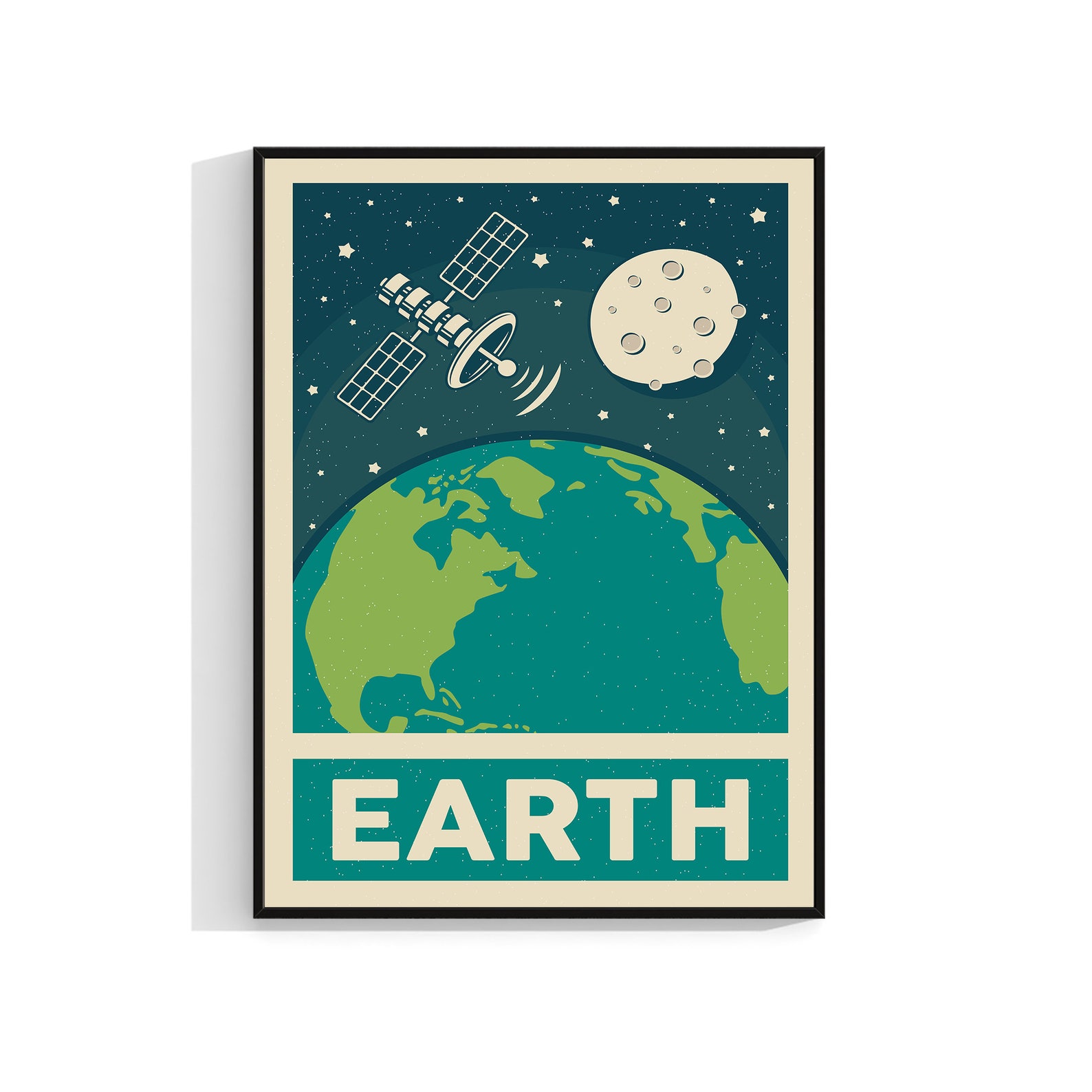 Retro Solar System Prints, Galaxy Prints, Children's Space Prints ...