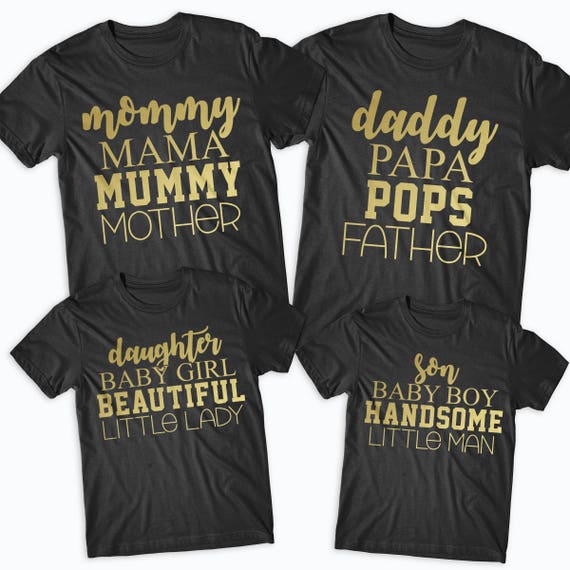 matching shirts for mom son and daughter