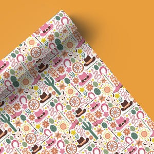 Carta da regalo retrò da cowgirl, carta da regalo per le feste, carta da regalo da cow girl, motivo rodeo, carta da regalo carina, carta da regalo per ragazze 56
