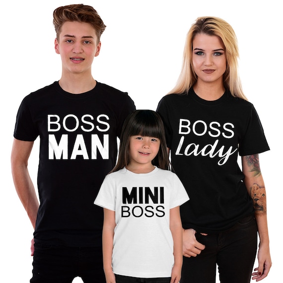 boss lady and mini boss t shirts