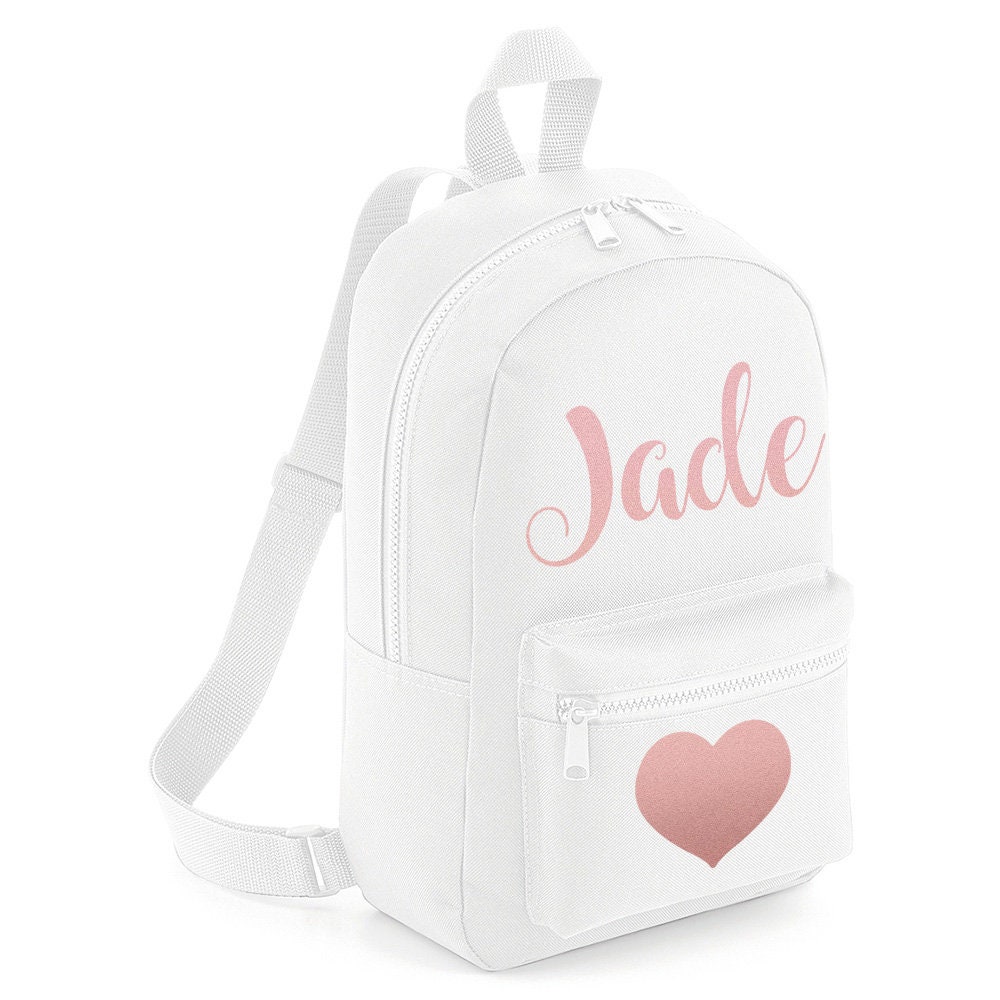 rose gold backpack for school