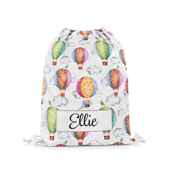PERSONALISED Drawstring Bag Baby OWL School PE Swim Holiday Kit Sport Girls Boys