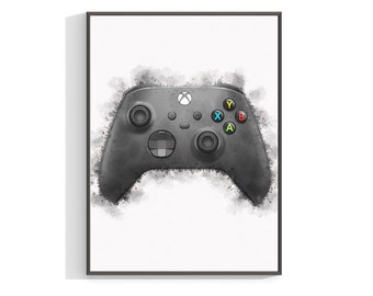 Game Controller Print, Gaming Poster, Gaming Prints, Gamer Gifts, Gaming Gifts, Teen Room, Bedroom Decor, Video Games Wall Art 1049