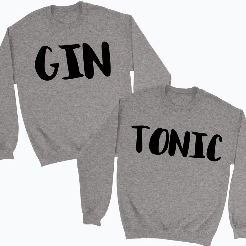 Gin &amp; Tonic Pullover Freunde Shirt Hoodie Top bester Freund Etsy