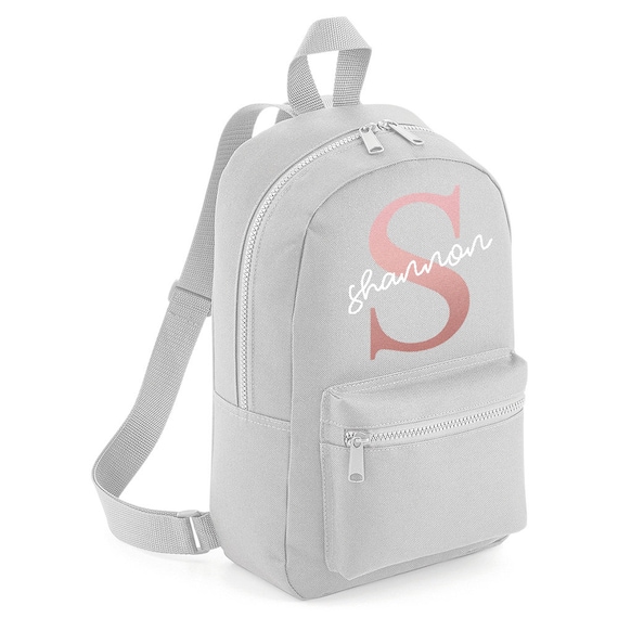 girls initial backpack