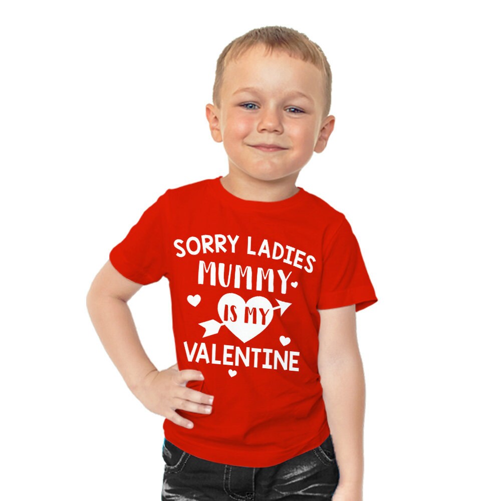 My Valentine T-shirt Red Top Baby 