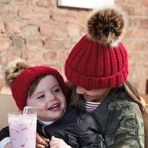 matching bobble hats