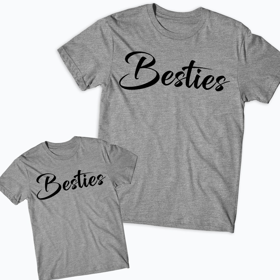 Besties Tshirts Mother Daughter Shirts Best Friends Tops Etsy