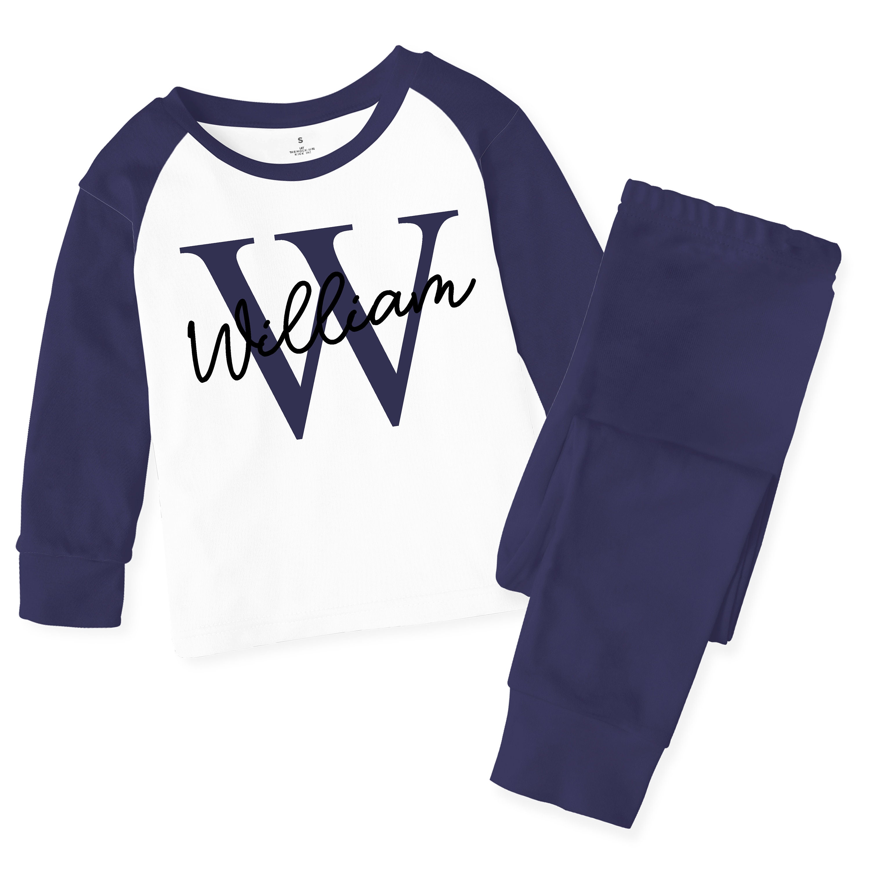 Personalised Name and Initial Pyjamas Name Day Pyjamas Etsy