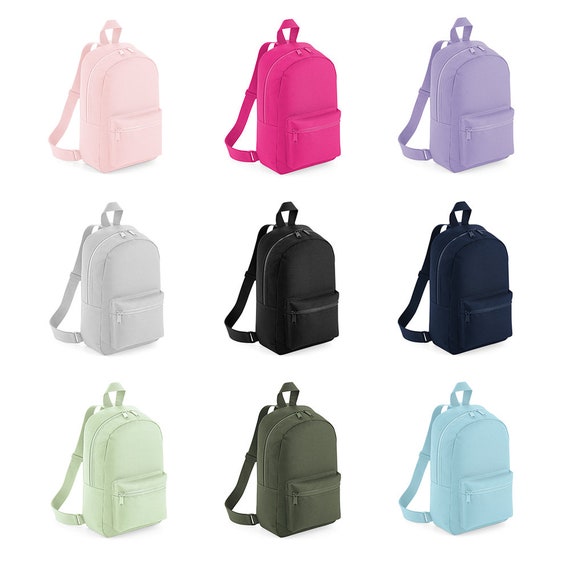 Personalised Name Initial Backpack with Pink Rabbit Design Girls Boys Kids Nursery Children Pre School rucksack School Bag Backpack MBPR2