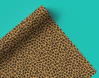 Leopard Print Wrapping Paper, Holiday Gift Wrap, Leopard Gift Wrap, Animal Gift Wrap, Cheetah Print 20
