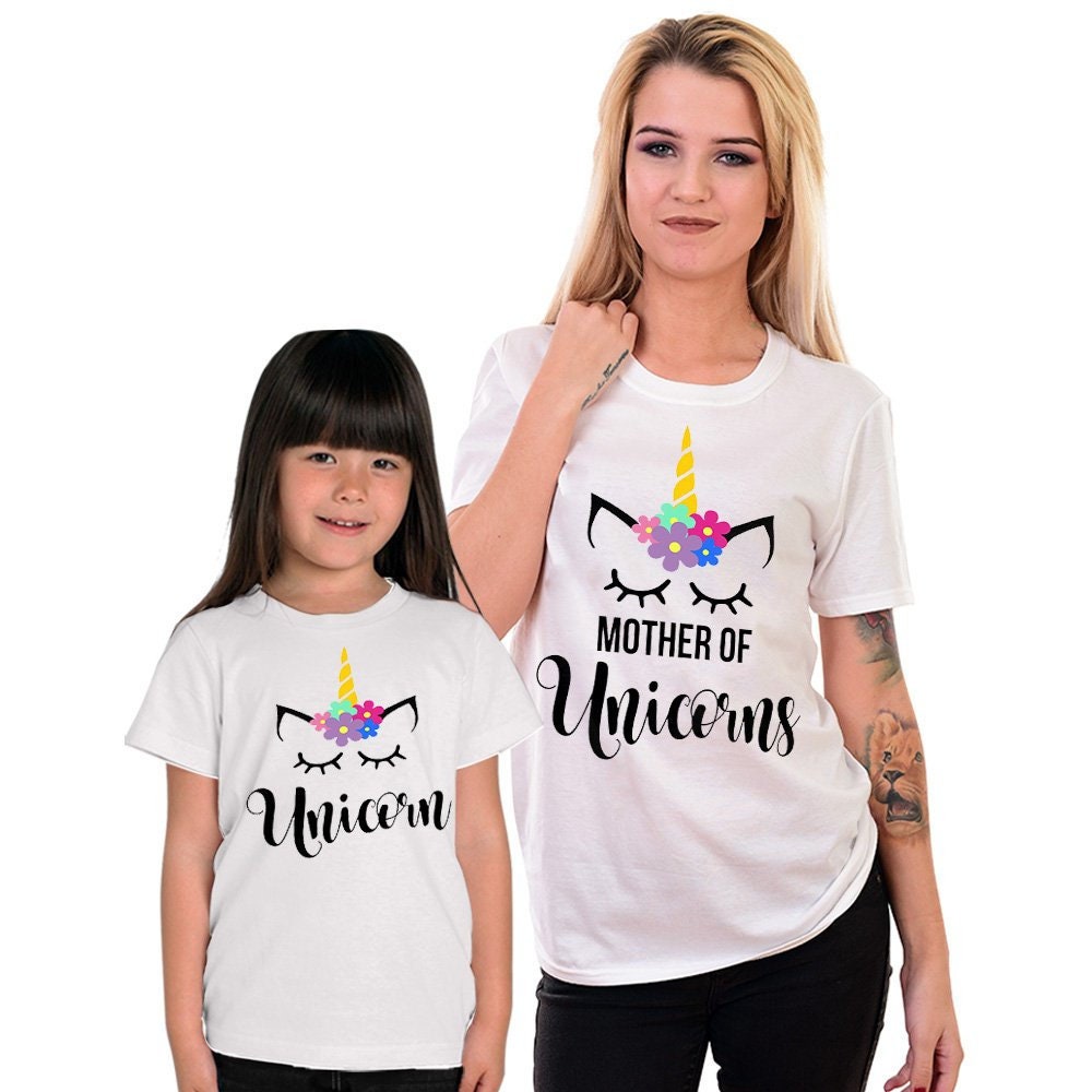 Mommy and Me Unicorn Shirts Unicorn 